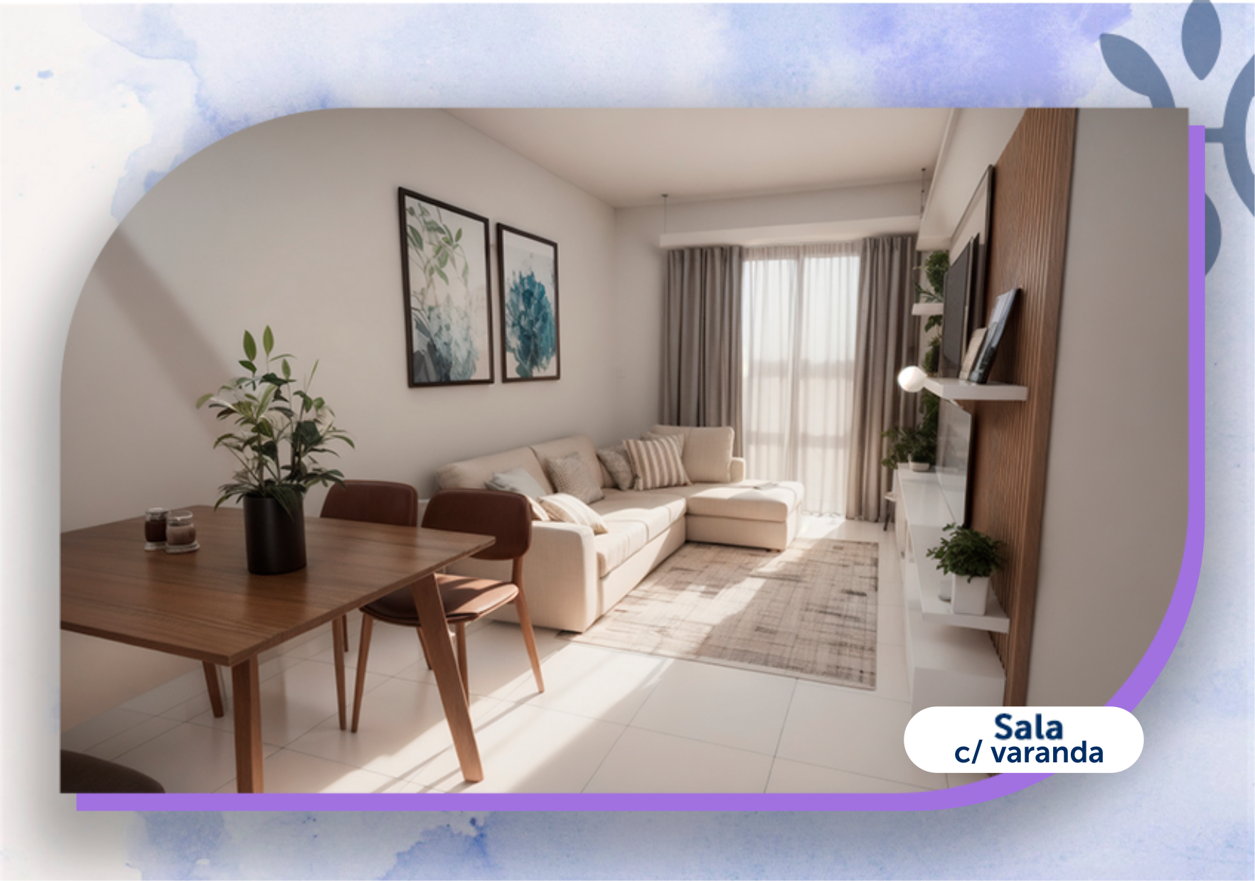 Sala com Varanda